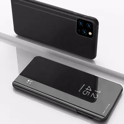 Produktbild von Handyhülle für Apple iPhone 11 Pro Smart Cover Schutzhülle Clear View Case Schwarz