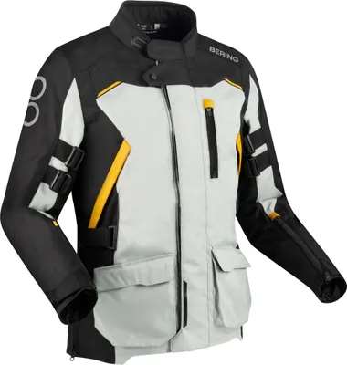 Produktbild von Bering Zephyr wasserdichte Motorrad Textiljacke, schwarz/grau, M