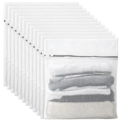Image de Solidchoice - Lot de 12 sacs de lavage avec fermeture éclair, 50 x 60 cm