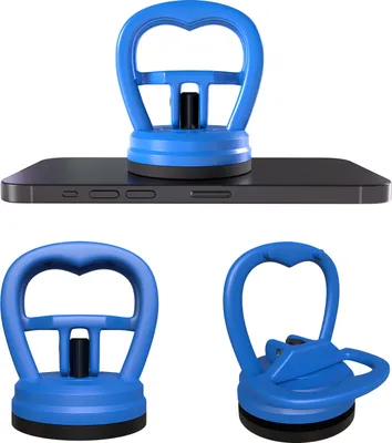 Produktbild von MMOBIEL Saugnapf 2 Stück - Dellenentferner, Elektronik- und Glassaugnäpfe - 10 kg - Blau