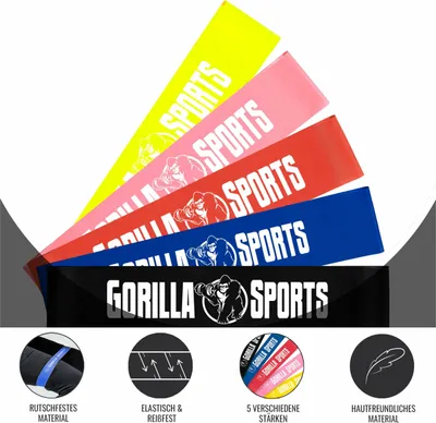 Obrázek produktu pro Gorilla Sports Fitness guma 10 lb, růžová