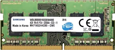 Produktbild von Samsung M471A5244CB0-CWE, 4 GB, 1 x 4 GB, DDR4, 3200 MHz, 260-pin SO-DIMM