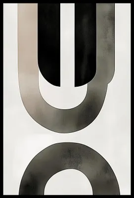 Immagine prodotto di Poster 40x60cm Cerchi Minimalista, Interni Stile Scandinavo, Boho