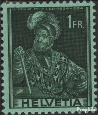 Produktbild von Briefmarken Schweiz 1941 Mi 382 postfrisch Historische Darstellungen
