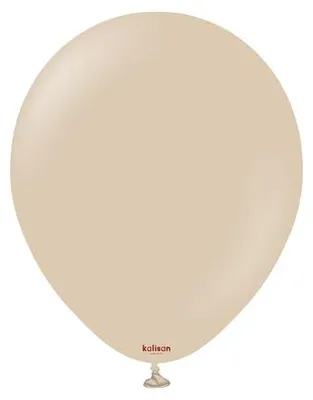 Produktbild von Haselnussfarbene Latexballons, beige 60 cm, 2 Stück.