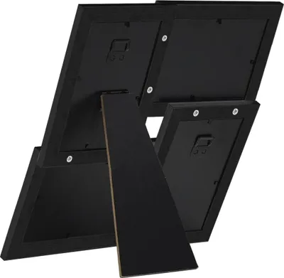 Obrázek produktu pro vidaXL Kolážový rámeček pro 4x(13x18 cm) fotografie Černá MDF deska