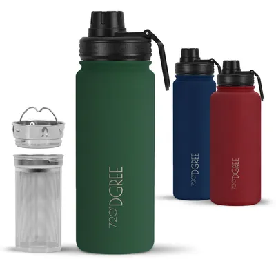 Isolier-Trinkflasche 530 ml, Edelstahl, auslaufsicher, BPA-frei