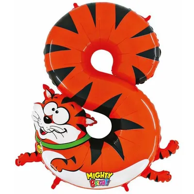 Zdjęcie produktu dla Nadmuchiwany balon kot numer 8 dla dzieci 102cm