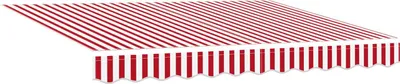 Obrázek produktu pro vidaXL Výsuvná markýza červená a bílá 350 x 250 cm