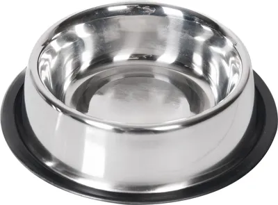 Produktbild von Karlie Inox - Hundenapf - Mit Gummirand - Edelstahl - Silber - 946 ml - Durchm. 18-25 cm