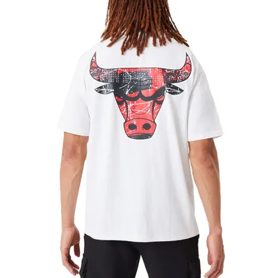 Produktbild von New Era Oversized T-Shirt NBA Infill Team Logo Chicago Bulls white XL