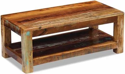 Produktbild von vidaXL Couchtisch Altholz Massiv 90x45x35 cm