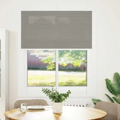 Obrázek produktu pro Pliséové závěsy - Plisé - Okenní dekorace - Montáž bez vrtání - 105 x 150 cm - Antracitová barva