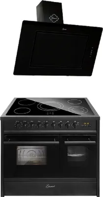 Image de Gurari GCH E 912 DF BL Cuisinière électrique 90 cm+Hotte aspirante GCH S 155 Prime 90 cm