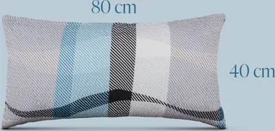 Produktbild von Kissenhülle 2er Pack "Seersucker" 40 x 80cm - Kissenbezug verdeckter Reißverschluss ( Streifen )