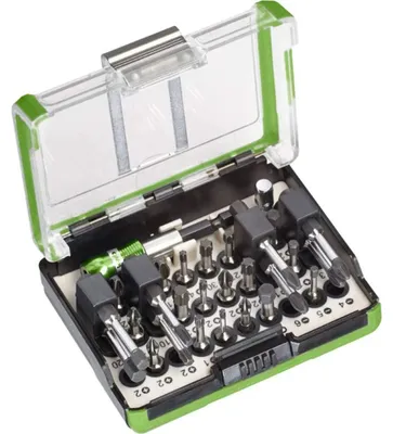 Bit-Box 28-teilig, schlagfeste Bits, Bithalter, Adapter