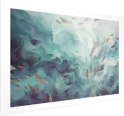 Produktbild von Posterpapier Poster - Fish in the Ocean 60x40 cm Tiere g-C-10163-ao-a