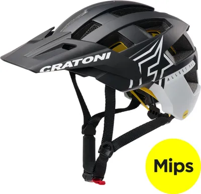 Produktbild von Cratoni Fahrradhelm AllSet Pro MIPS schwarz/weiß matt, Gr. S/M (54-58cm)