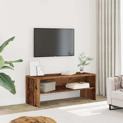 Immagine prodotto di Maison Exclusive - Mobile TV effetto legno antico 100x40x40 cm Materiale ligneo