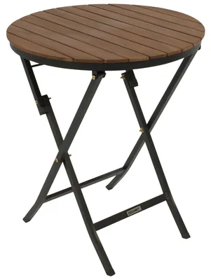Produktbild von Klapptisch 61 x 73 x 61 cm Akazie Stahl Natur Schwarz