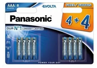 Image de Batterie LR03EGE/8BW 4+4F Evolta Panasonic