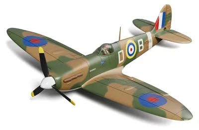 Produktbild von Spitfire - RC-Flugzeug Warbird - Spannweite 48,7 cm - 2,4G 4-Kanal - 6-Achsen-Gyro - Ein-Knopf-Kunstflug - Bürstenloser Motor - Reichweite 300 m - BNF 3B