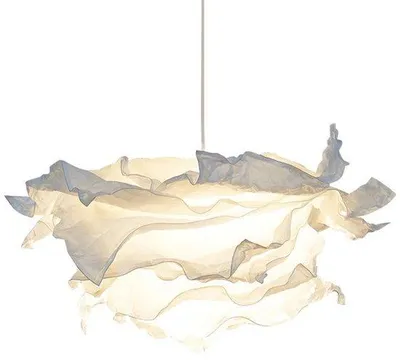 Produktbild von Wolken & Blumen Dekokap – Kunstvolle Papier Dekoration – Elegante Plafonddekoration für Schlafzimmer Wohnzimmer Esszimmer 42×42cm