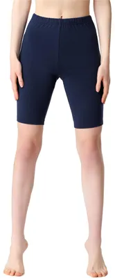 Image de Leggings courts en coton pour femme Bellivalini BLV50-200 (bleu marine, taille S)