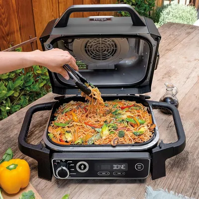 Produktbild von Ninja Woodfire Grillständer Elektrisch Outdoor kompatibel zusammenklappbar Superstar