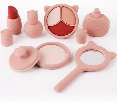 Produktbild von Kinderwelt - 8 Stücke Waschbare Schminkset - Silikongel Schminkspiel für Mädchen