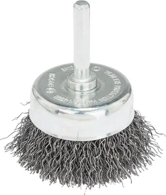 Produktbild von Topfbürste für Bohrmaschinen, gewellter Draht, 50 x 6 mm
