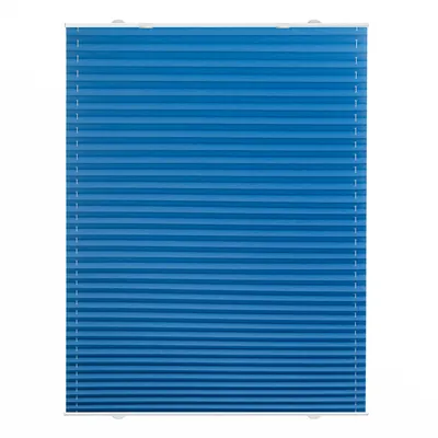 Produktbild von Lichtblick Plissee Haftfix, ohne Bohren Blau, 55 cm x 130 cm (B x L)