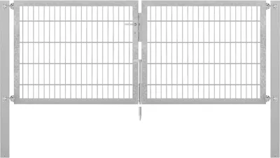 Image de Alberts 636555 Porte double Flexo avec accessoires, galvanisée à chaud, largeur 250 cm, hauteur 100 cm