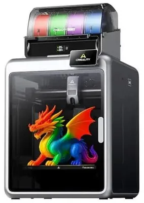 Produktbild von K2 Combo - FDM 3D-Drucker - Mehrfarbig CFS - Druckgeschwindigkeit 600 mm/s - Auto-Leveling - AI-Kamera - WLAN - Bauraum 26x26x26 cm