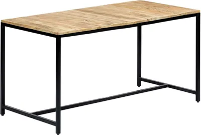 Obrázok produktu pre Jedálenský stôl 140x70x75 cm surové masívne mangovníkové drevo