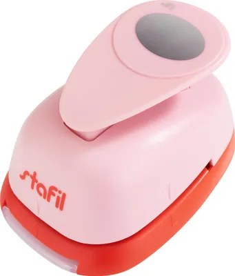 Produktbild von Motivlocher für Bastelarbeiten mit Oval-Motiv 3,3 cm aus Kunststoff und Metall