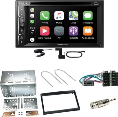 Produktbild von Pioneer AVH-Z3200DAB Carplay Bluetooth Einbauset für Peugeot 307 Citroen C2 C3