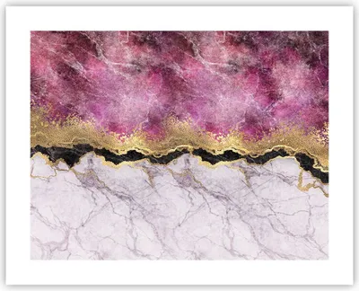 Produktbild von Poster - Poster ohne Rahmen - Rosa golden Hintergrund - 50x40 cm - Wand Bild - Wanddeko - Wandbilder - Kunstposter - Wandposter - Bilder - Kunstdruck - Wanddekoration - Wandbild - P2XAA50x40-5038