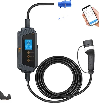 Obrázek produktu pro Přenosná nabíječka EV, výkon 7 kW, maximální proud 32 A, 7KW APP BEZ adaptéru