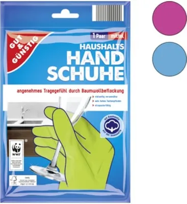 Produktbild von Gut & Günstig unisex Einmalhandschuhe grün Größe M 1 St.