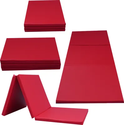 Image de Tapis de gymnastique 195x85 rouge
