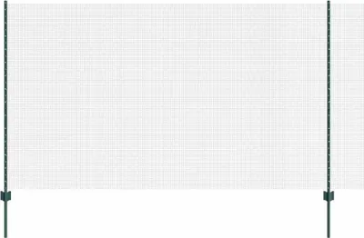 Produktbild von vidaXL Zaunrolle Grün 1000 x 140 cm aus Stahl und PVC Geschweißter Drahtzaun Wetterfest