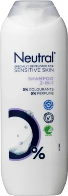 Produktbild von Neutral Shampoo 2-in-1, 250 ml, 2-in-1 Shampoo & Spülung, Nicht-professionell, Unisex, trockenes Haar, Krauses Haar, normales Haar, Anti-Frizz