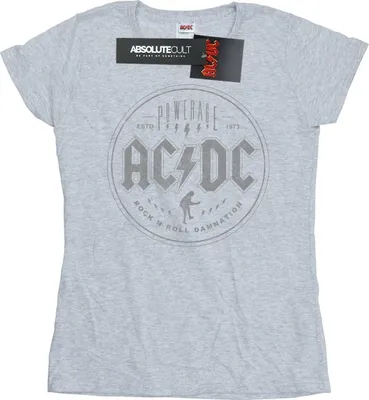 Produktbild von AC/DC - "Rock N Roll Damnation" T-Shirt für Damen BI4440 (M) (Grau)