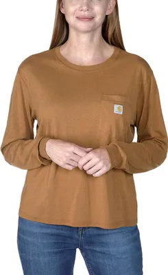 Zdjęcie produktu dla Carhartt Lightweight L/S Pocket T-Shirt 106121, kolor:carhartt brown, rozmiar:L