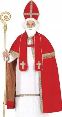 Produktbild von Weihnachtsmann Bischof Kostüm Set Weihnachtsmann Pastor, L