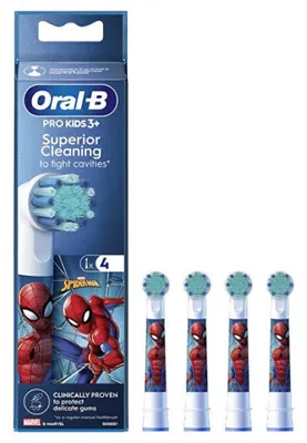 Obrázek produktu pro Oral-B Náhradní hlavice Spider-Man pro děti, 4 ks