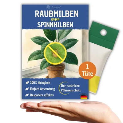 Produktbild von Raubmilben gegen Spinnmilben bei Gemüse-, Zier- & Nutzpflanzen - 1 Tüte für 1-2 Pflanzen