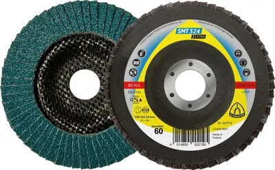 Produktbild von Klingspor Schleifmopteller SMT 324 125mm K 60 gekröpft