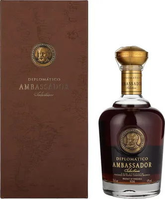 Produktbild von Diplomático AMBASSADOR Selection Cask Strength 47% Vol. 0,7l in Geschenkbox mit Lederoptik